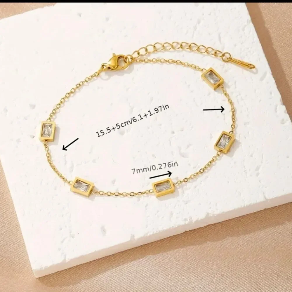 18K Gold Plated Diamond Bracelet